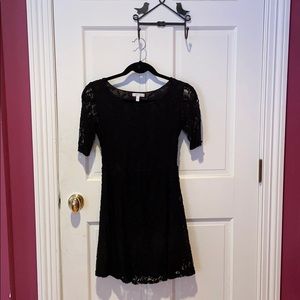 Delia’s black lace skater dress